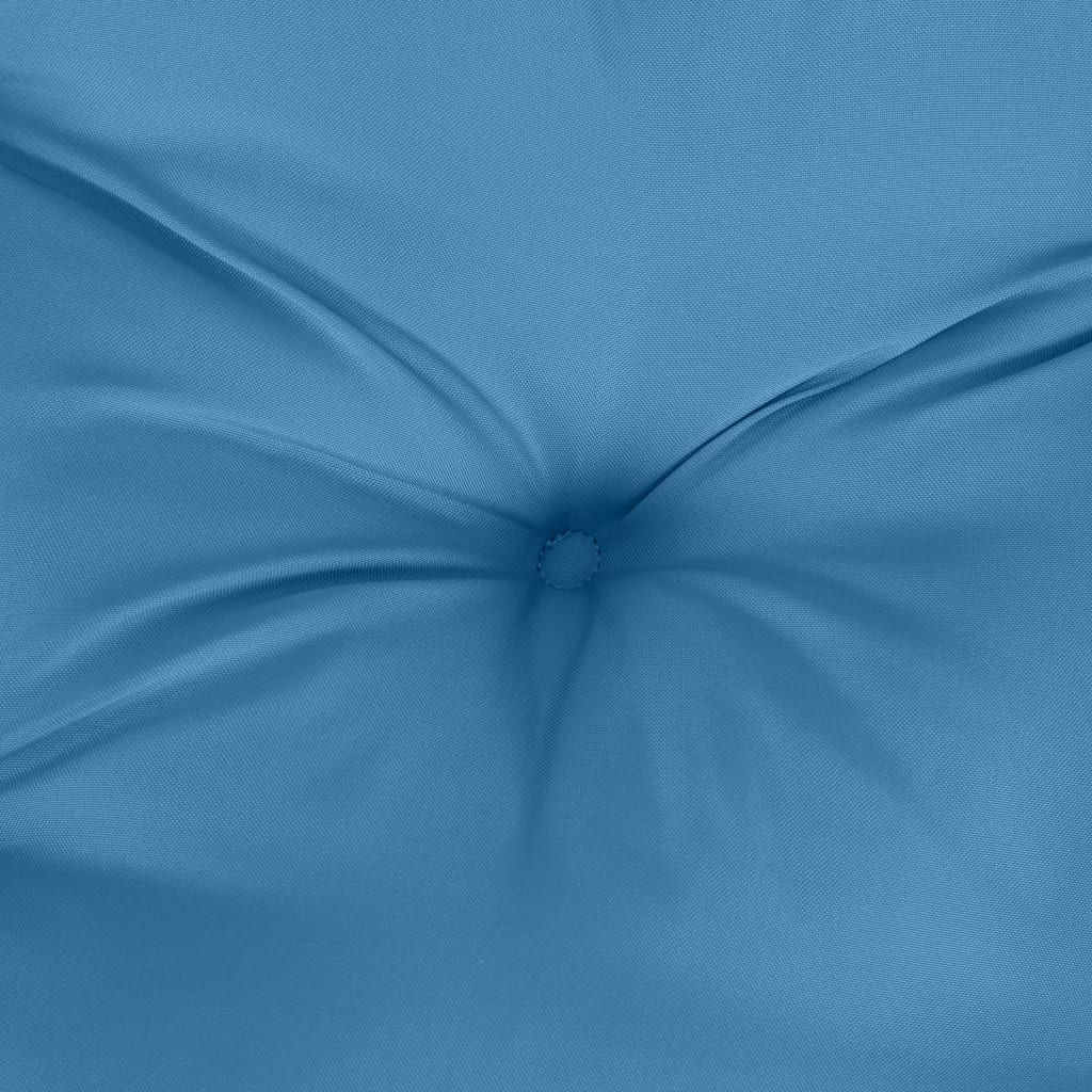 Jastuci za stolice 2 kom prošarano plavi 120x50x7 cm od tkanine
