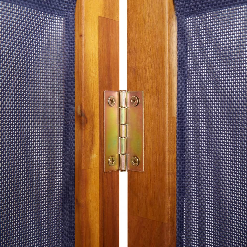 Sobna pregrada s 3 panela tamnoplava 210x180 cm