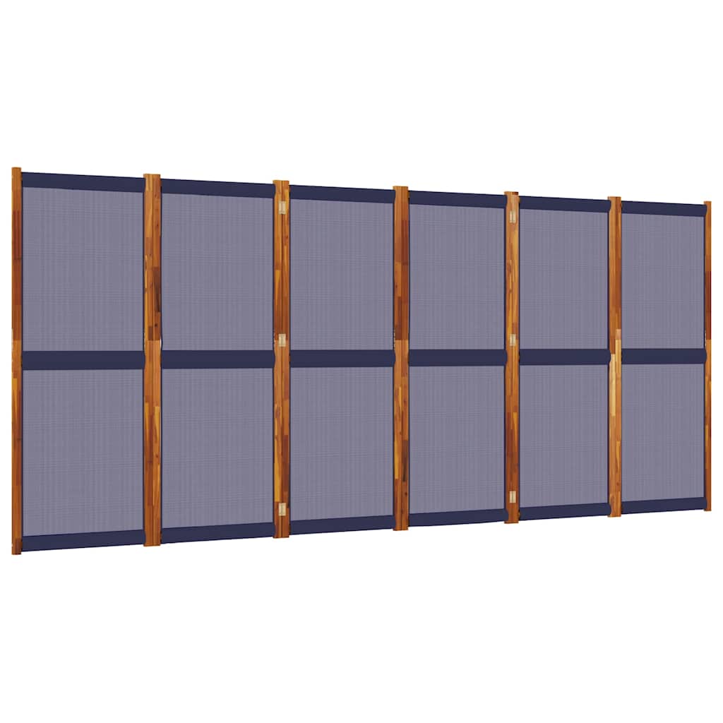 Sobna pregrada s 6 panela tamnoplava 420x180 cm