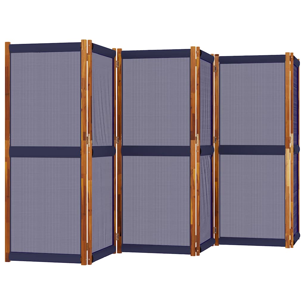 Sobna pregrada s 6 panela tamnoplava 420x180 cm
