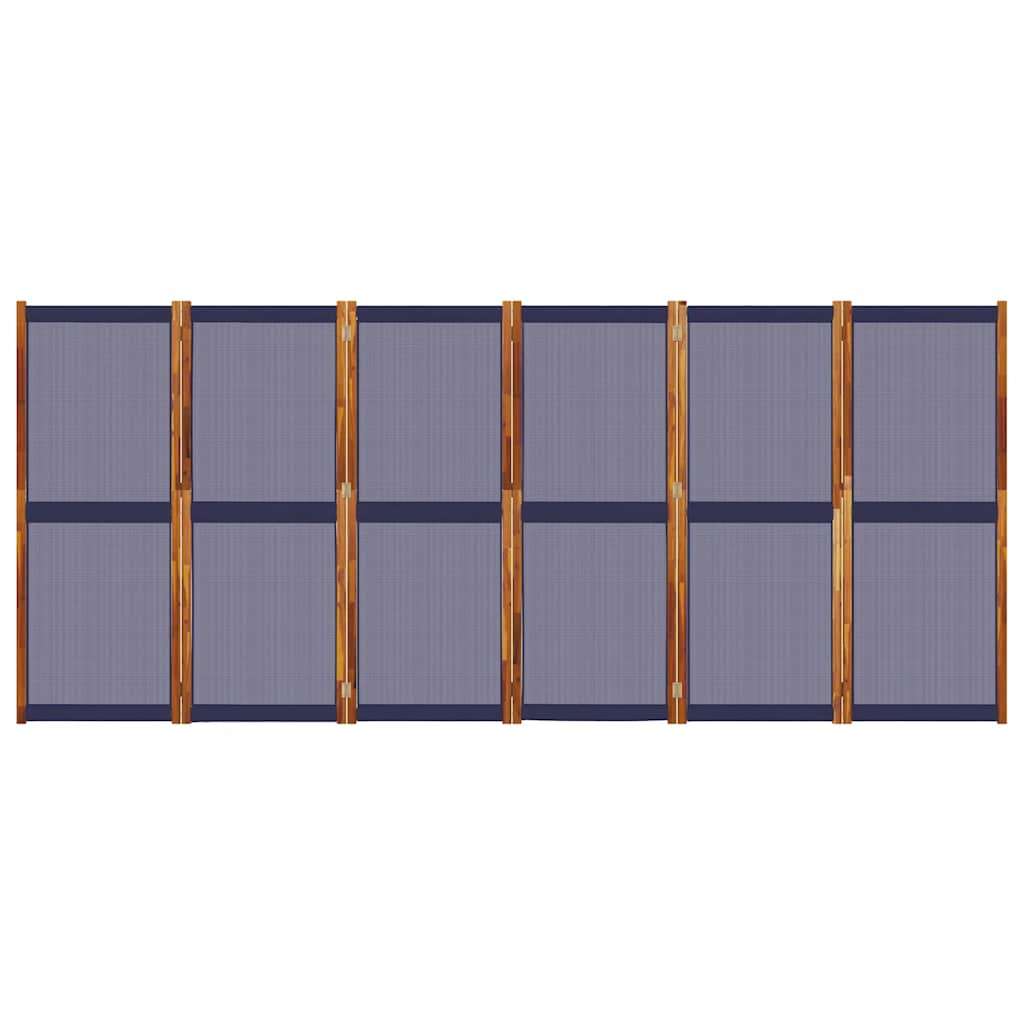 Sobna pregrada s 6 panela tamnoplava 420x180 cm