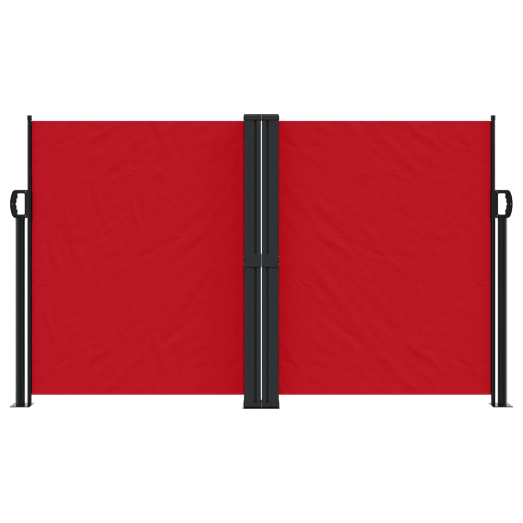 Uvlačiva bočna tenda 140 x 1000 cm crvena