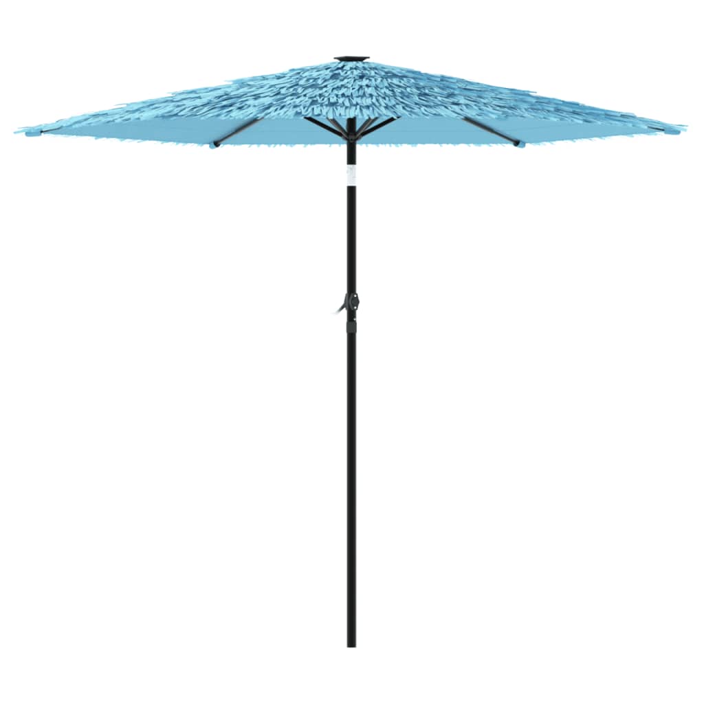 Vrtni suncobran s čeličnom šipkom plavi 223x223x213 cm