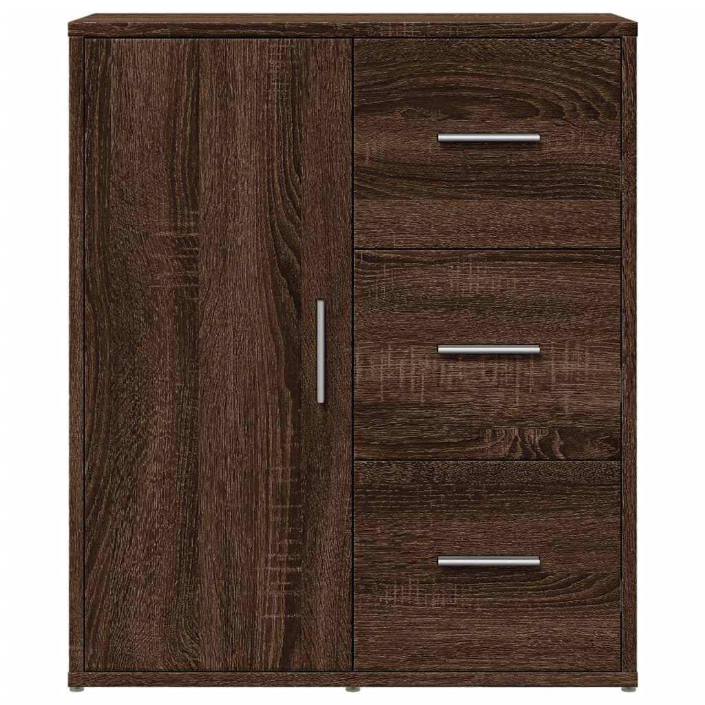 Komoda smeđi hrast 60 x 31 x 70 cm od konstruiranog drva