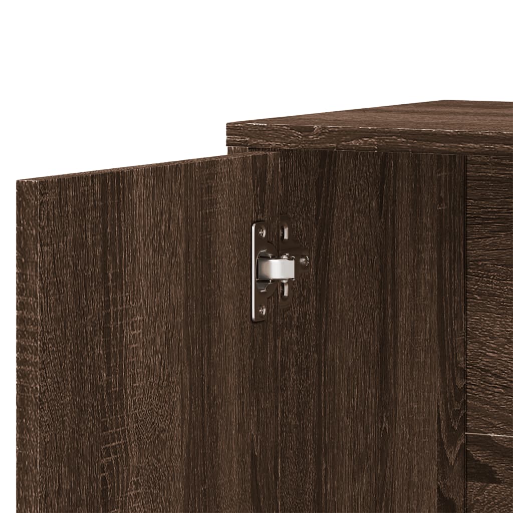 Komoda smeđi hrast 60 x 31 x 70 cm od konstruiranog drva