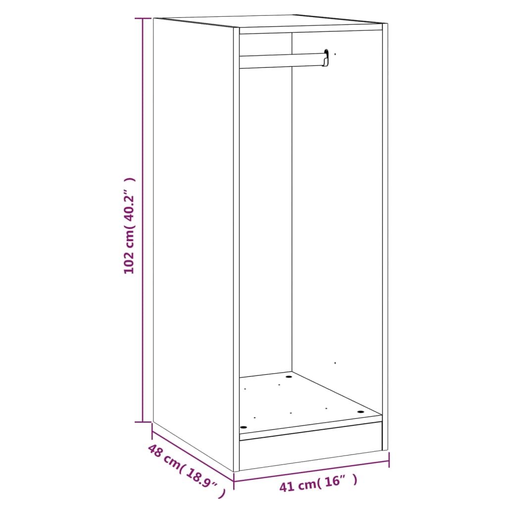 Ormar boja hrasta sonome 48x41x102 cm od konstruiranog drva