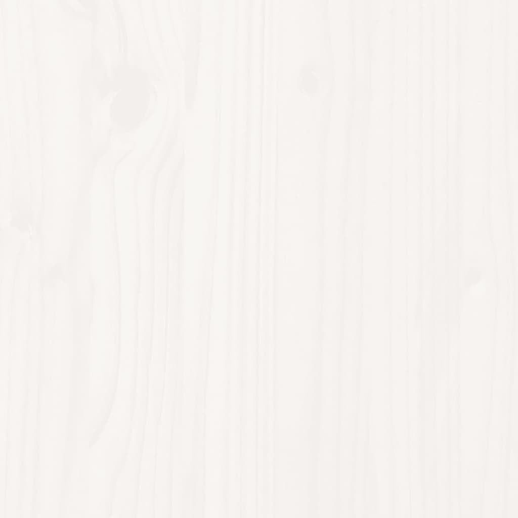 6-dijelni set vrtnih sofa bijeli od masivne borovine