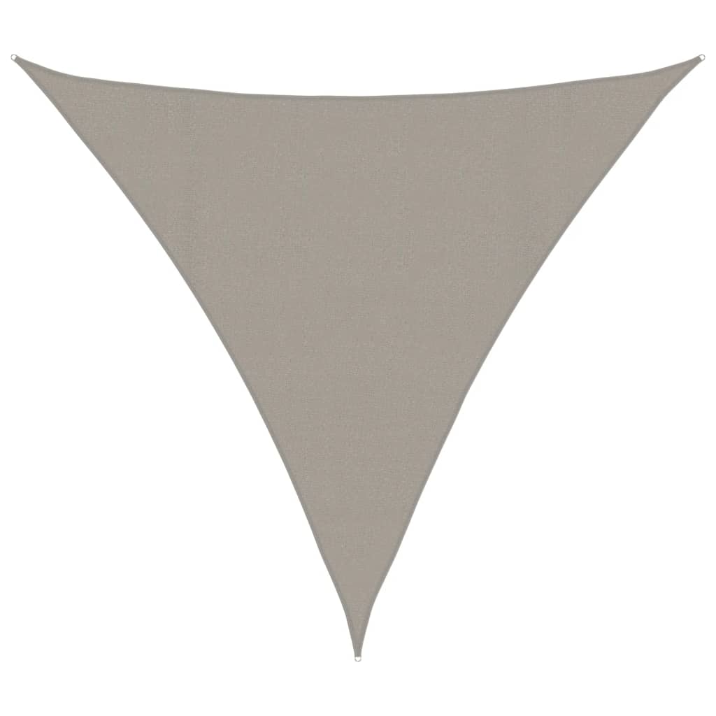 Jedro za zaštitu od sunca 160 g/m² Trokutasto Svijetlosivo 4,5x4,5x4,5 m HDPE