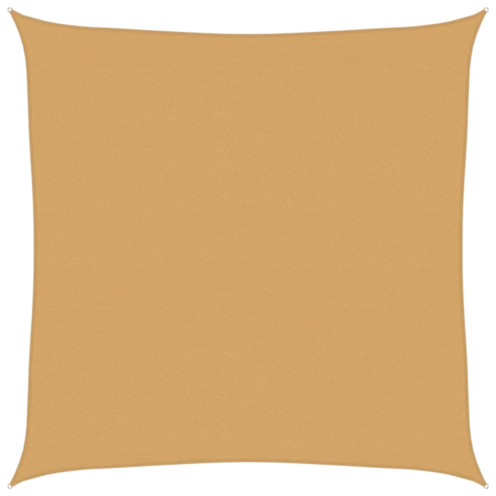 Jedro za zaštitu od sunca 160 g/m² Kvadratni pijesak 5x5 m HDPE