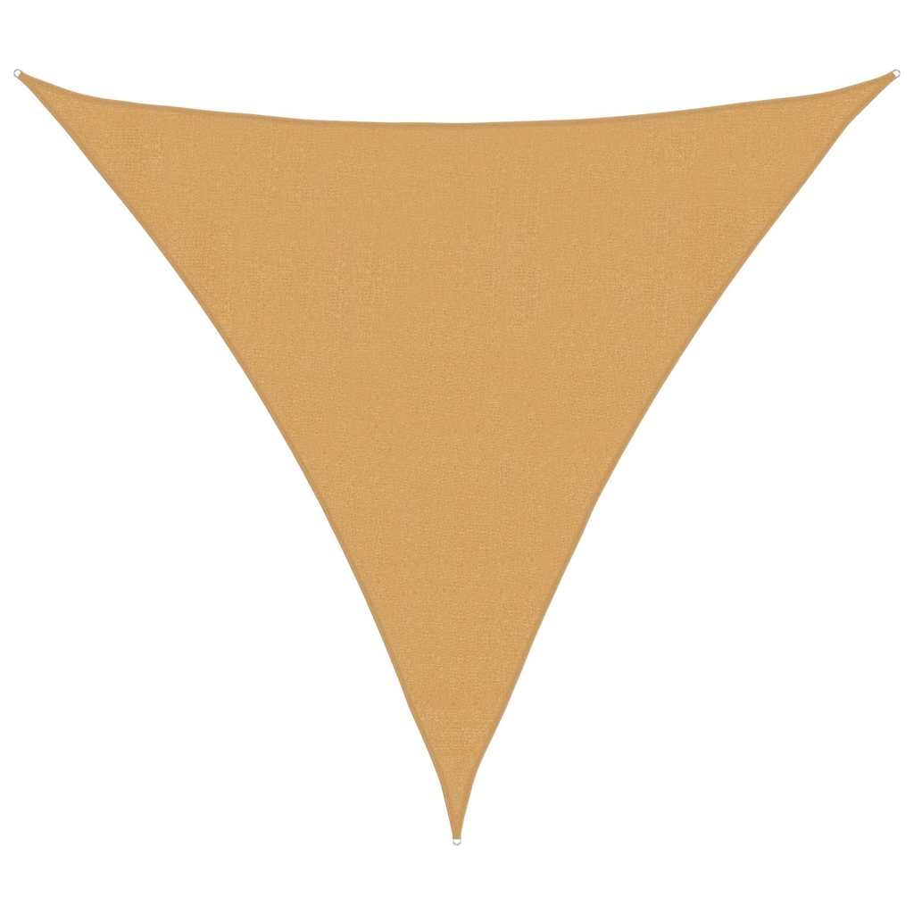 Jedro za zaštitu od sunca 160 g/m² Trokutasto pijesak 3,6x3,6x3,6 m HDPE