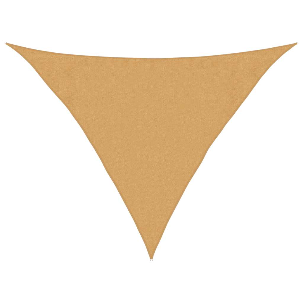 Jedro za zaštitu od sunca 160 g/m² Trokutasto pijesak 3,5x3,5x4,9 m HDPE