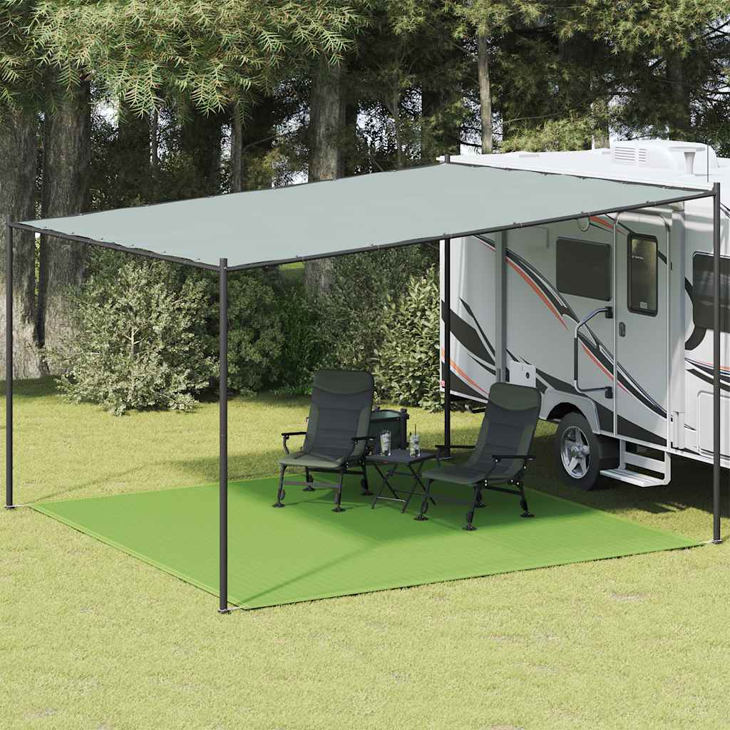 Tepih za šator svijetlozeleni 400x400 cm HDPE
