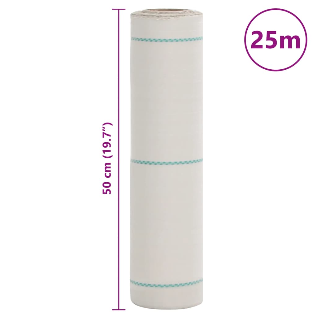 Membrana za korov bijela 0,5x25 m PP