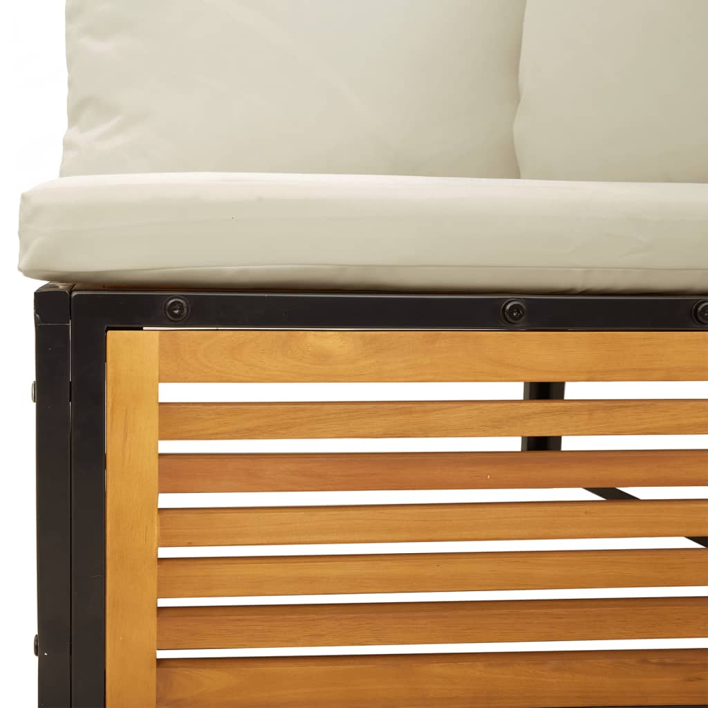 6-dijelna set vrtnih sofa s jastucima masivno bagremovo drvo Smeđa