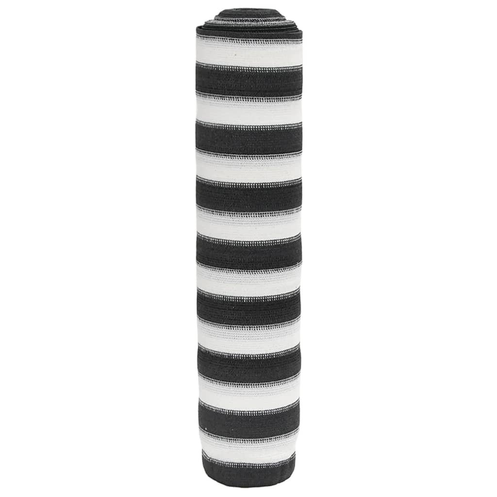 Mreža za privatnost antracit i bijela 1x10 m HDPE 150 g/m²