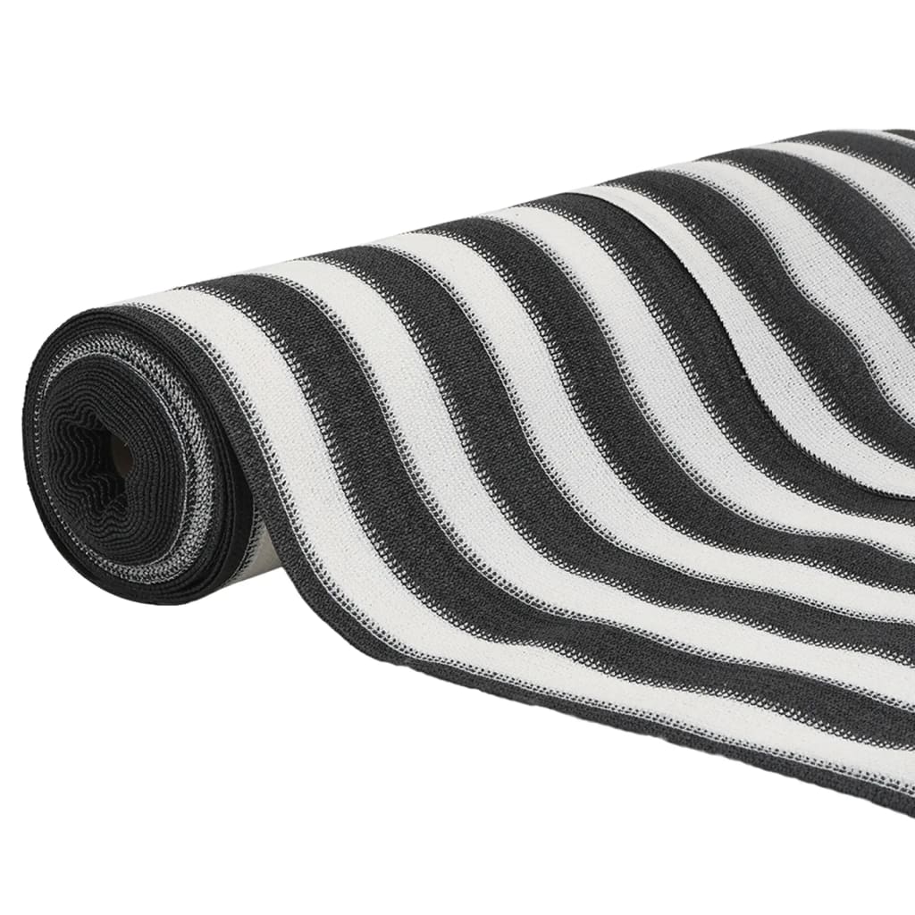 Mreža za privatnost antracit i bijela 1x10 m HDPE 150 g/m²