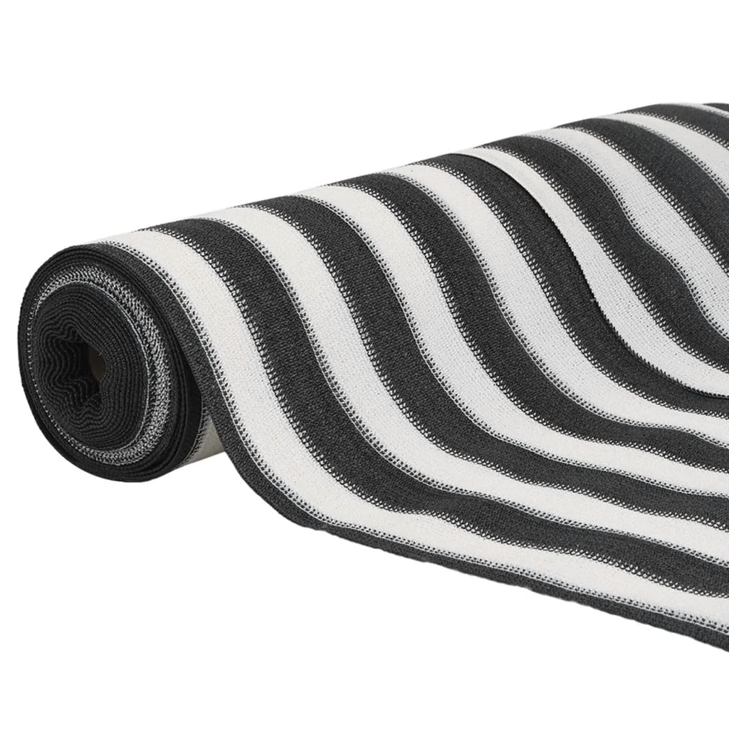 Mreža za privatnost antracit-bijela 1,5 x 10 m HDPE 150 g/m²