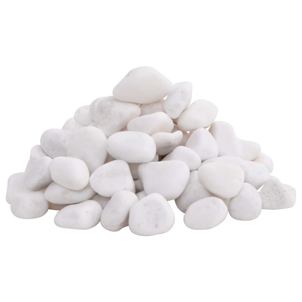 Polirani kamenčići 25 kg bijeli 2 - 5 cm