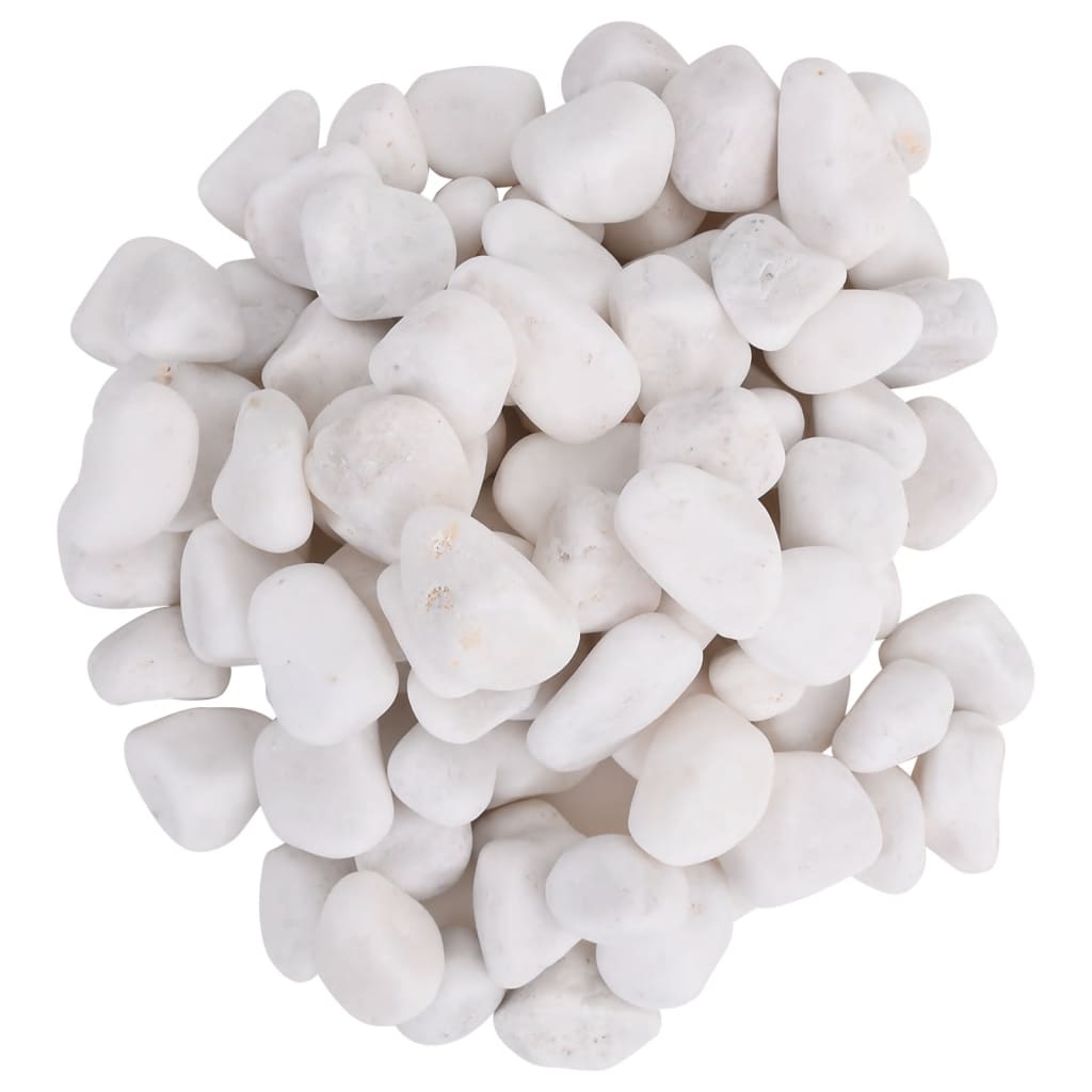Polirani kamenčići 25 kg bijeli 2 - 5 cm