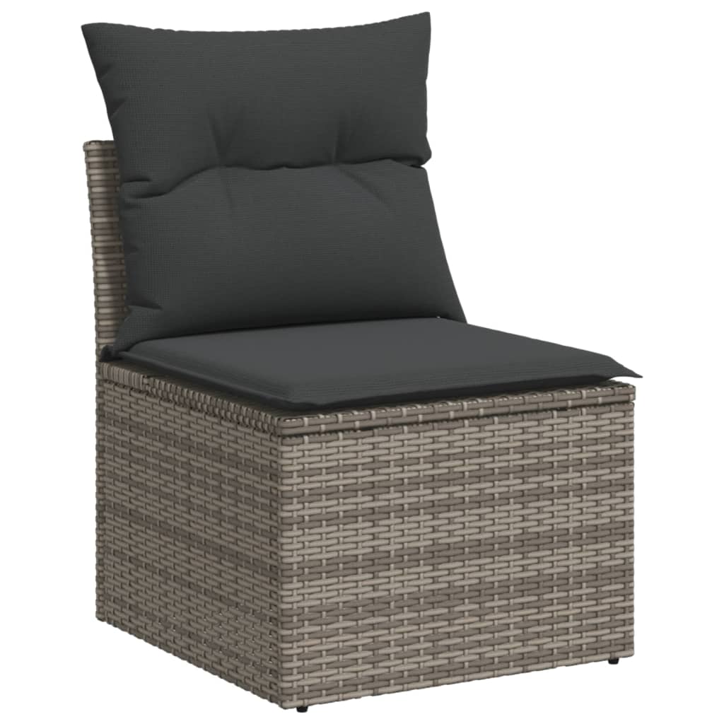 7-dijelni set vrtnih sofa sivi od poliratana Siva 66 x 62 x 69 cm