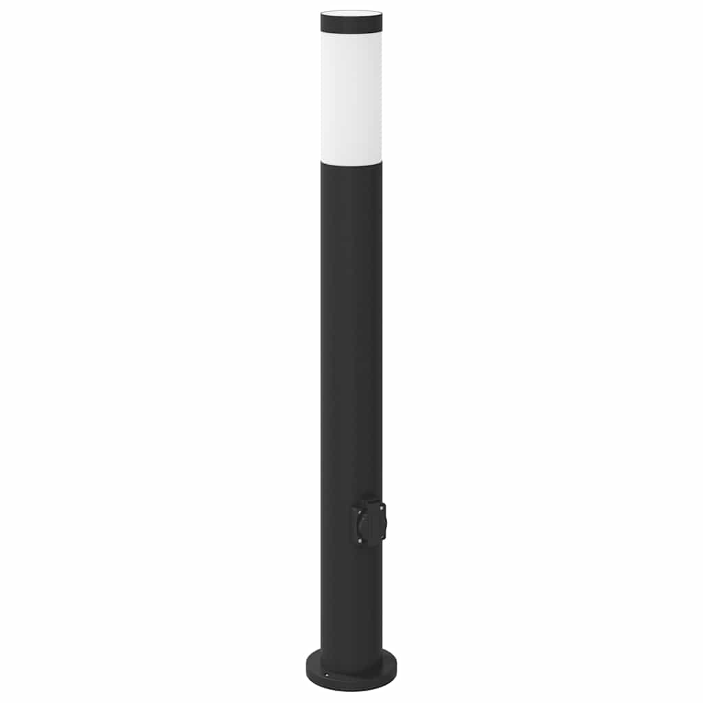Stupić s utičnicom 80 cm od nehrđajućeg čelika IP44