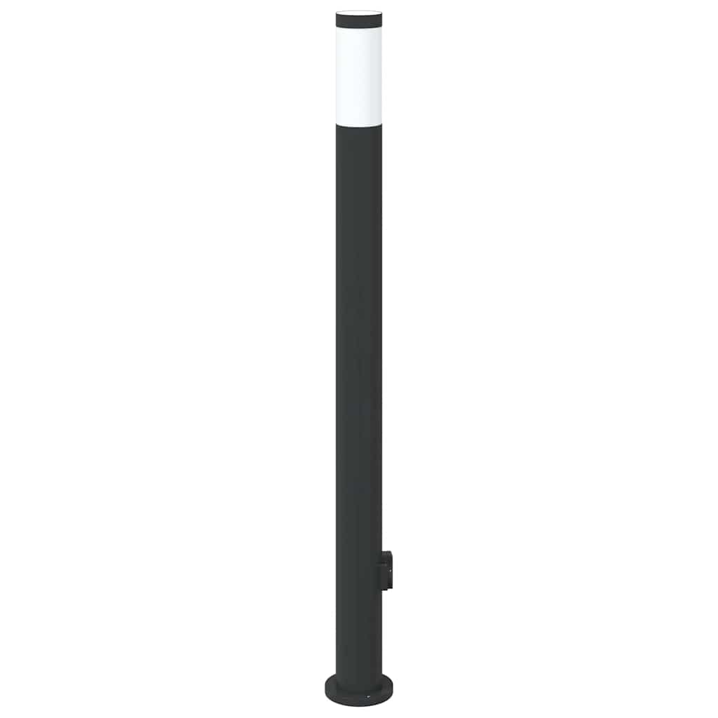 Stupić s utičnicom 110 cm od nehrđajućeg čelika IP44