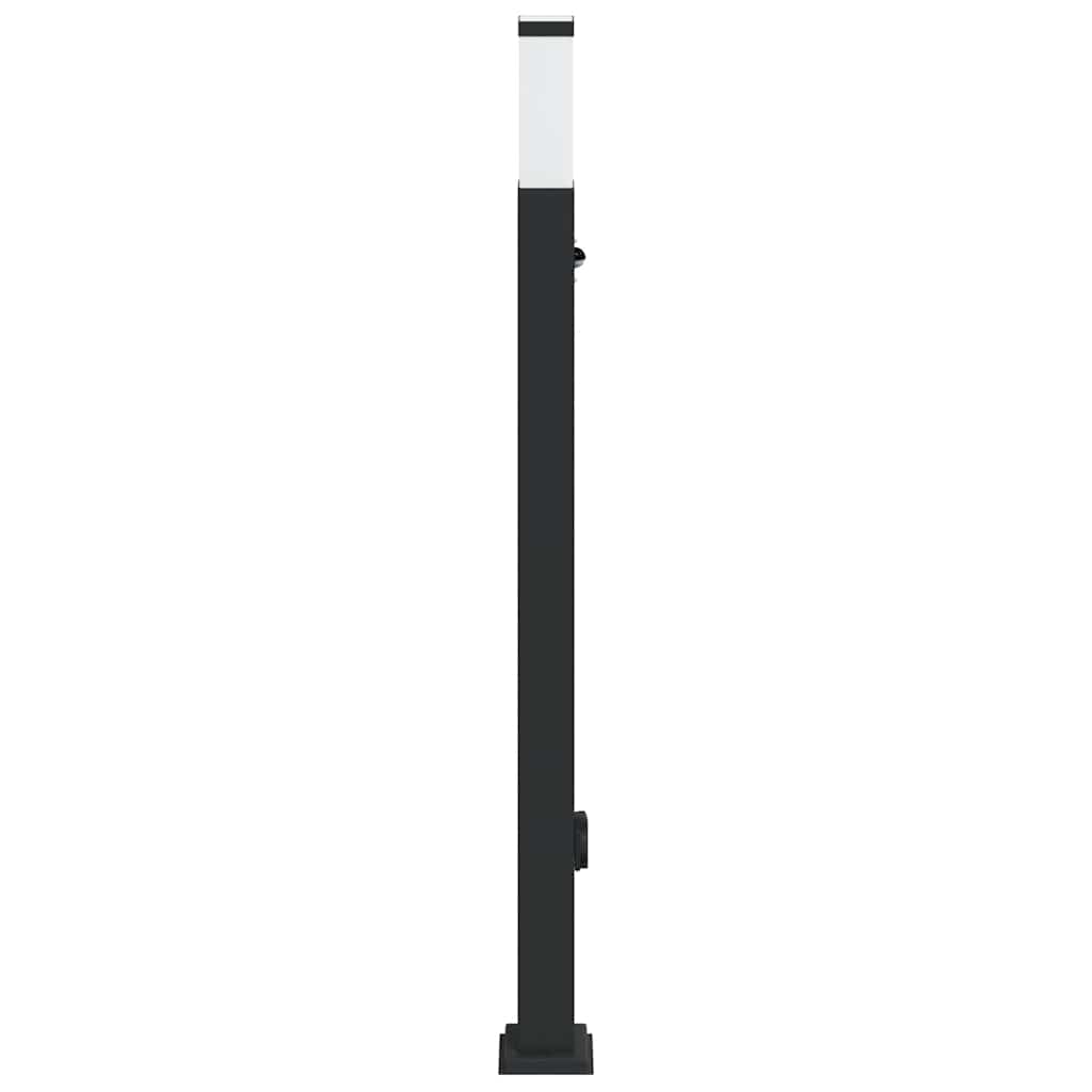 Stupić sa senzorom i utičnicom 110 cm Crna IP44