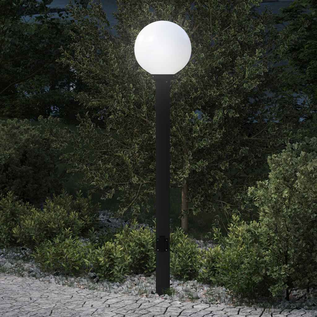 Stupić s utičnicom 120 cm Crna IP44