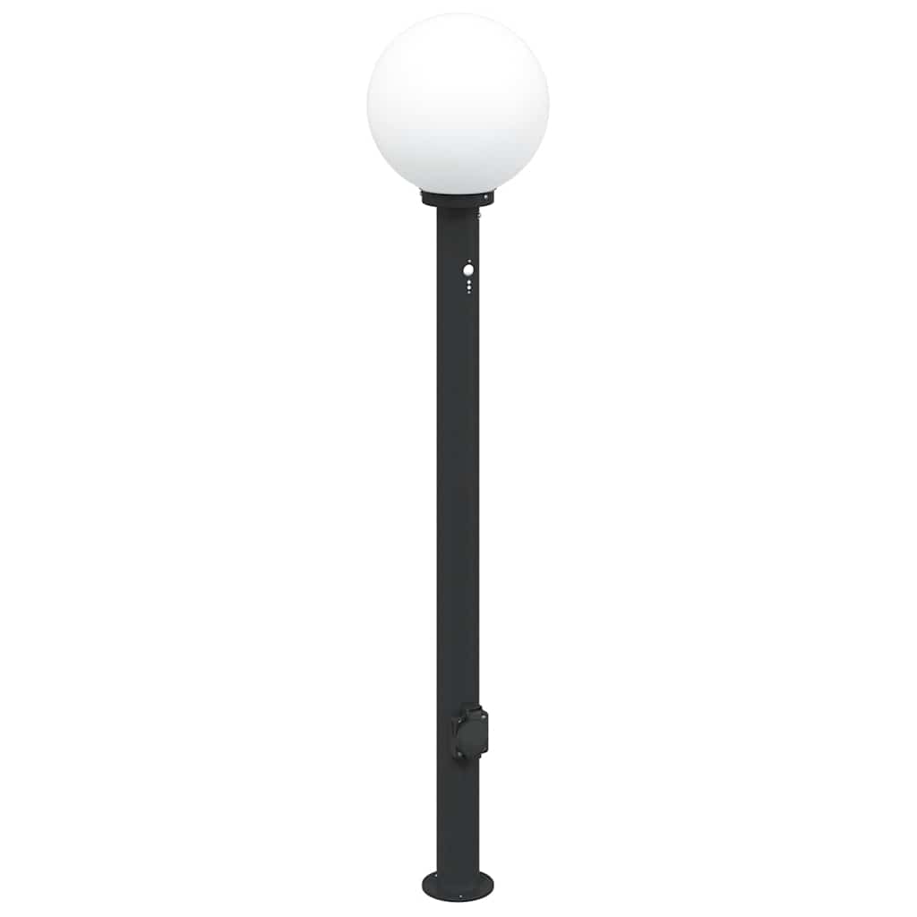Stupić sa senzorom i utičnicom 3 kom 120 cm crne IP44