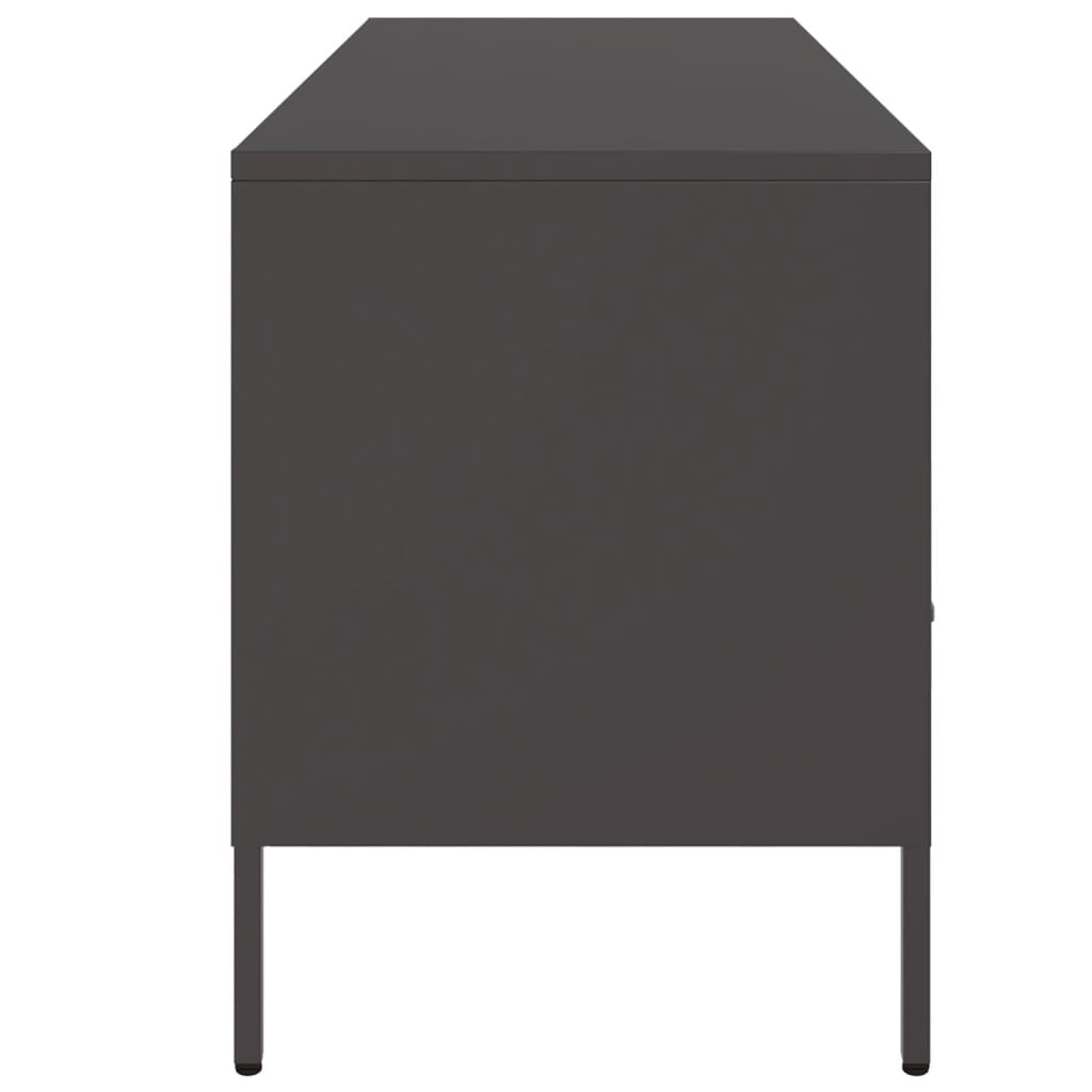 TV ormarić crni 100,5 x 39 x 50,5 cm čelični