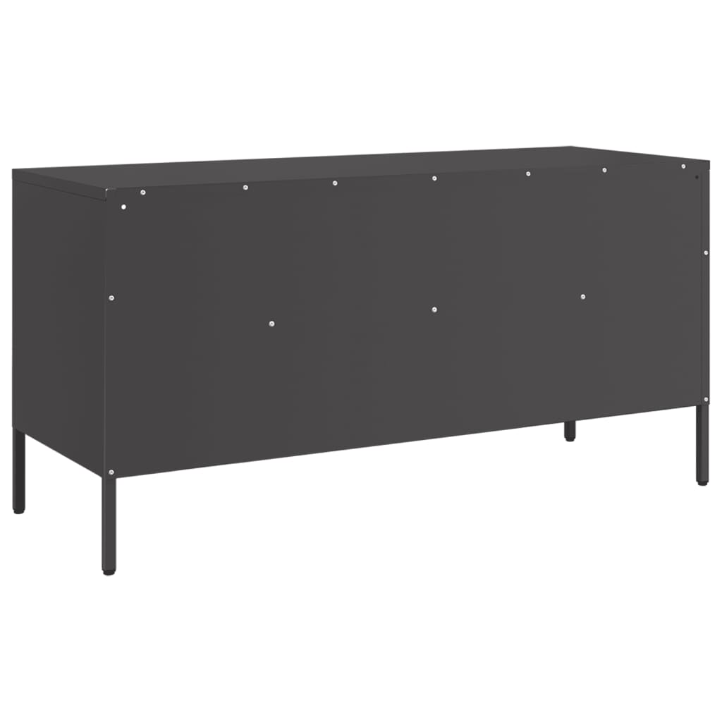 TV ormarić crni 100,5 x 39 x 50,5 cm čelični