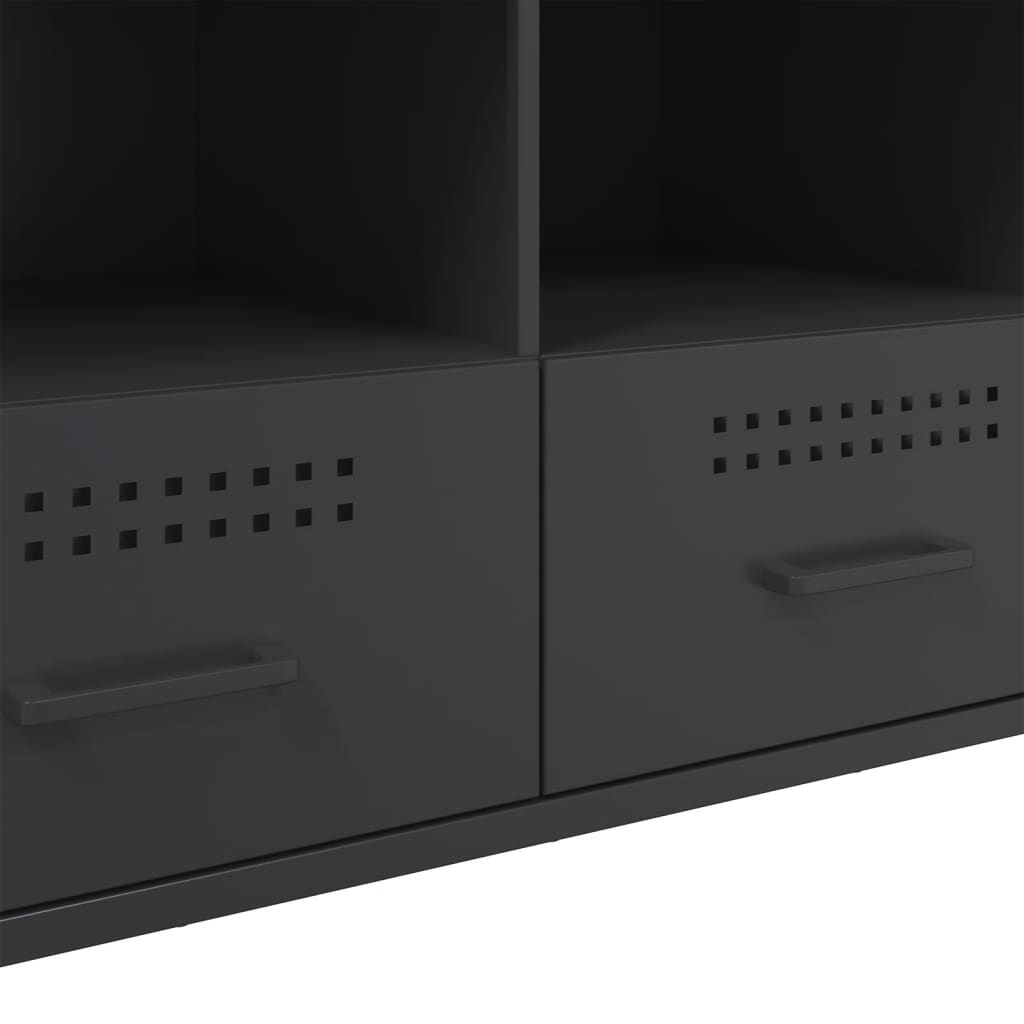 TV ormarić crni 100,5 x 39 x 50,5 cm čelični