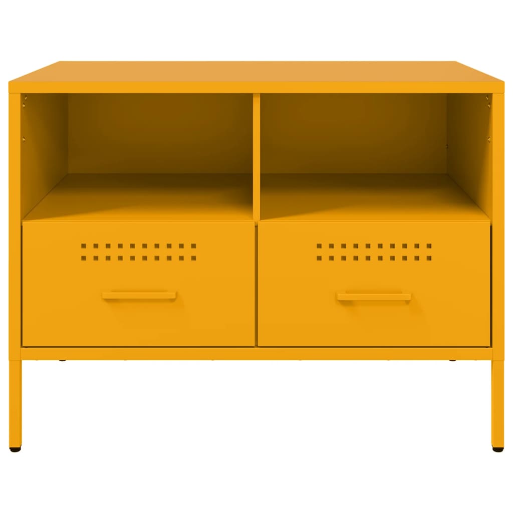 TV ormarić boja senfa 68 x 39 x 50,5 cm čelični