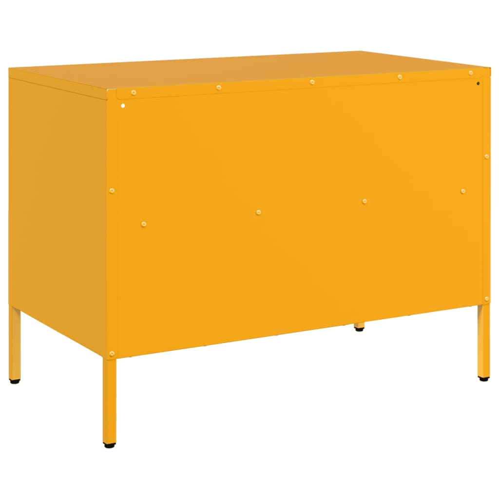 TV ormarić boja senfa 68 x 39 x 50,5 cm čelični