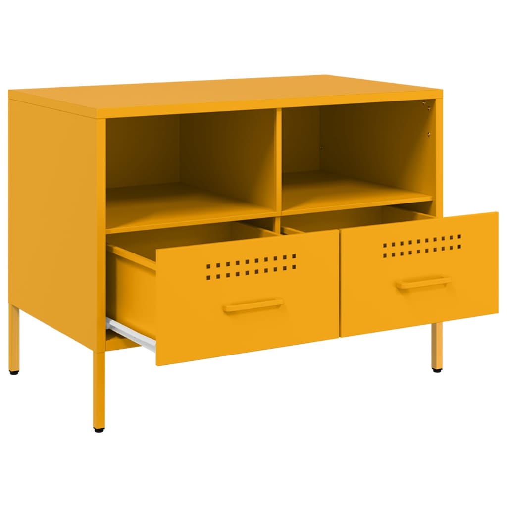 TV ormarić boja senfa 68 x 39 x 50,5 cm čelični