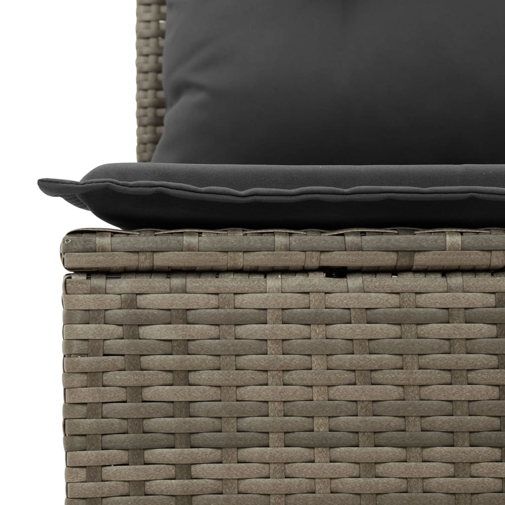 7-dijelni set vrtnih sofa sivi od poliratana Siva 100 x 55 x 73 cm