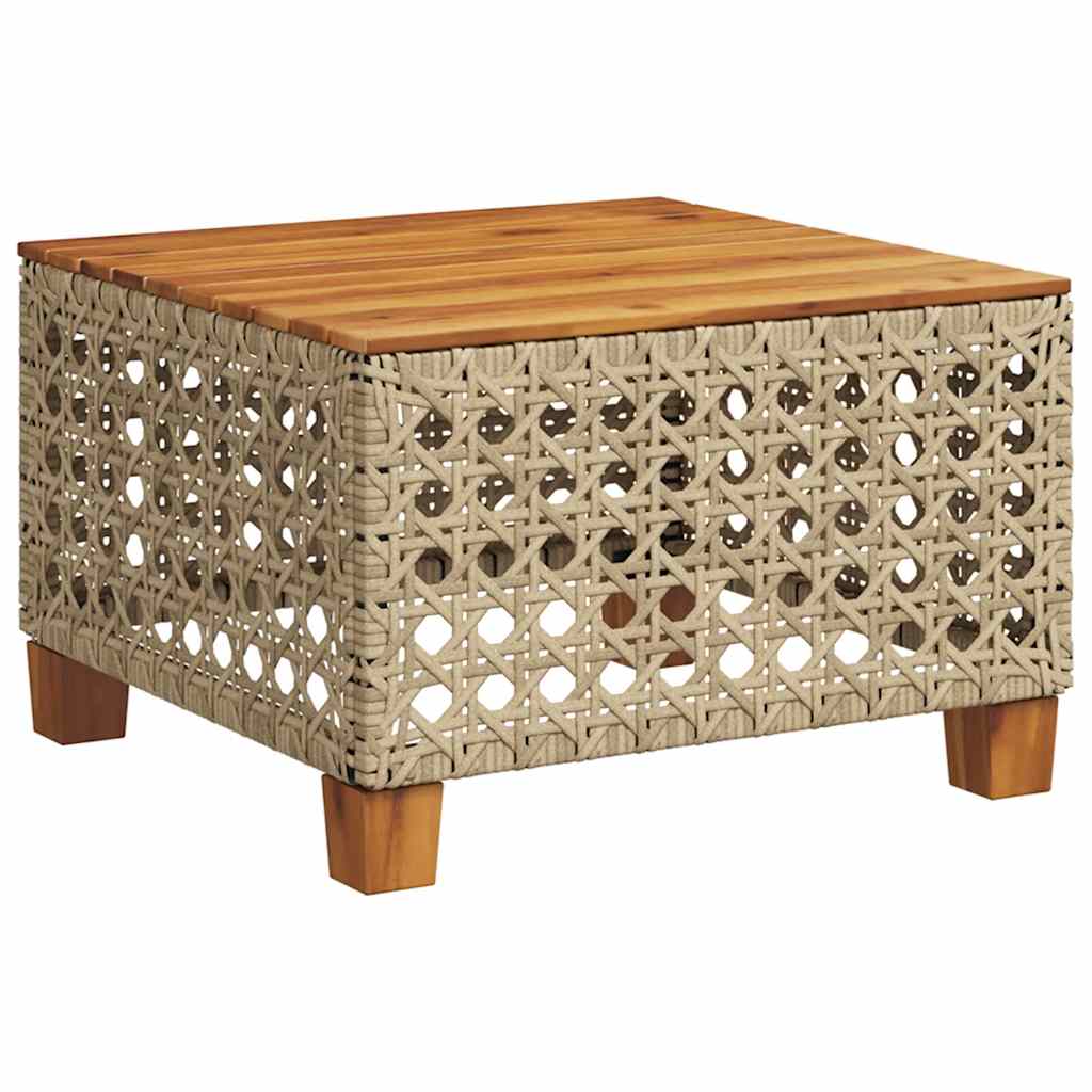 7-dijelni set vrtnih sofa od poliratana s jastucima bež 55 x 55 x 36 cm