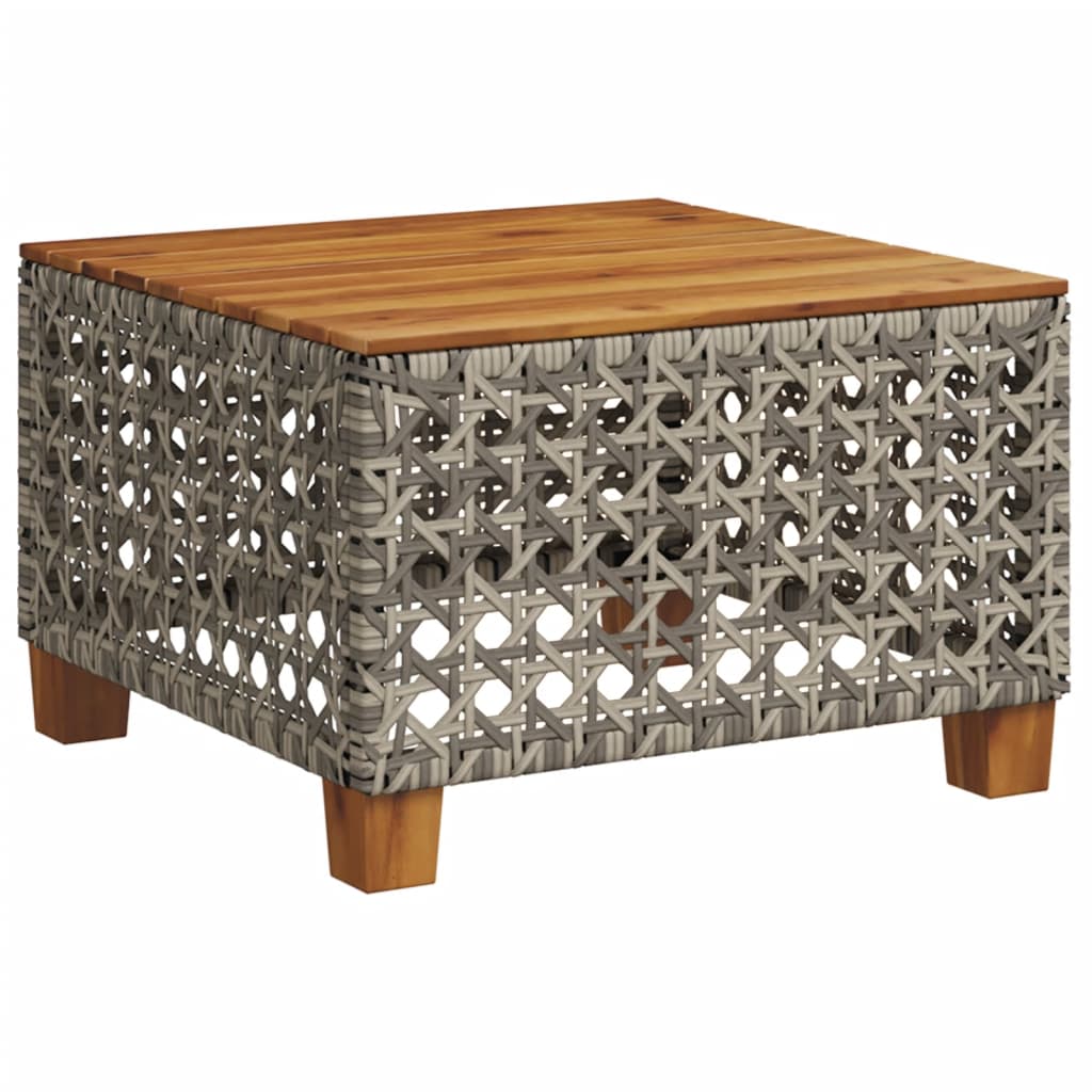 7-dijelni set vrtnih sofa sivi od poliratana Siva 55 x 55 x 36 cm