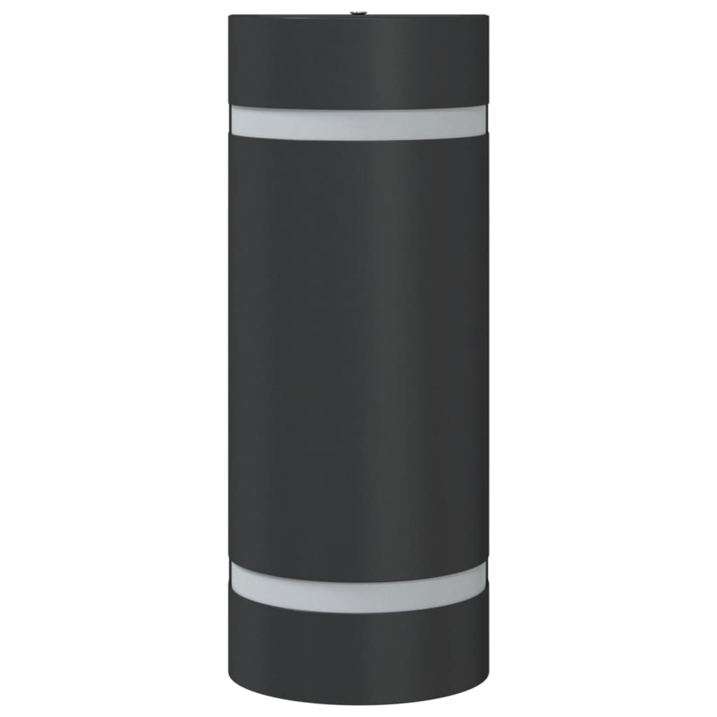 Vanjska zidna svjetiljka crna od lijevanog aluminija 80 x 100 x 240 mm