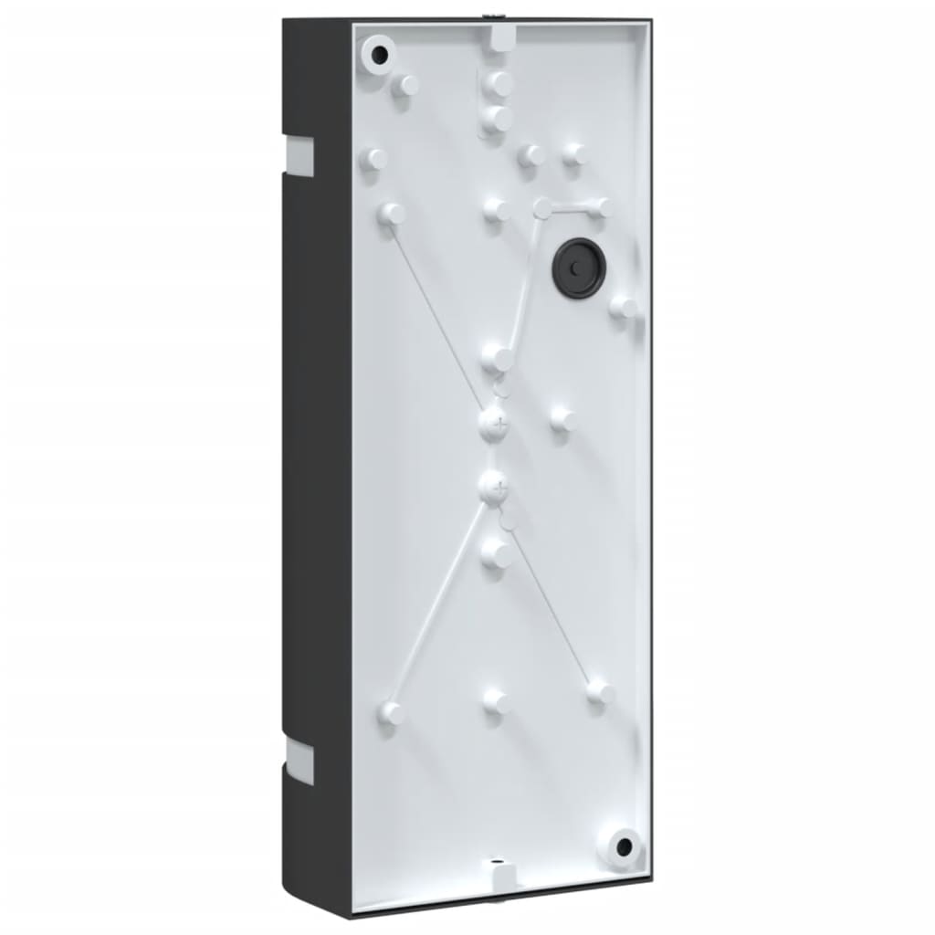 Vanjska zidna svjetiljka crna od lijevanog aluminija 80 x 100 x 240 mm