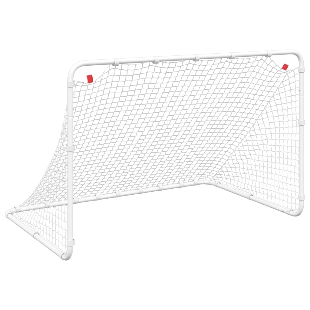 Nogometni gol Bijeli 122x81x81 cm Čelik
