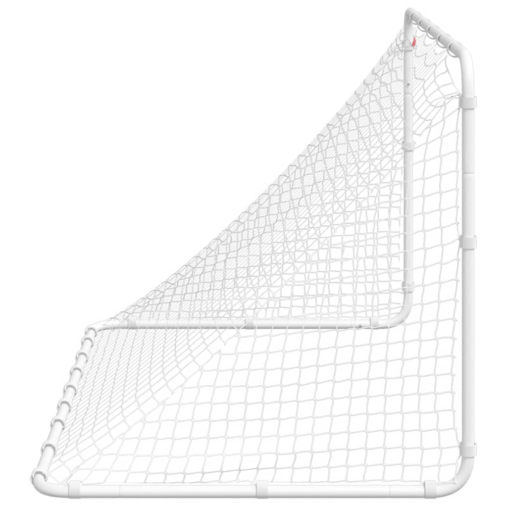 Nogometni gol Bijeli 122x81x81 cm Čelik