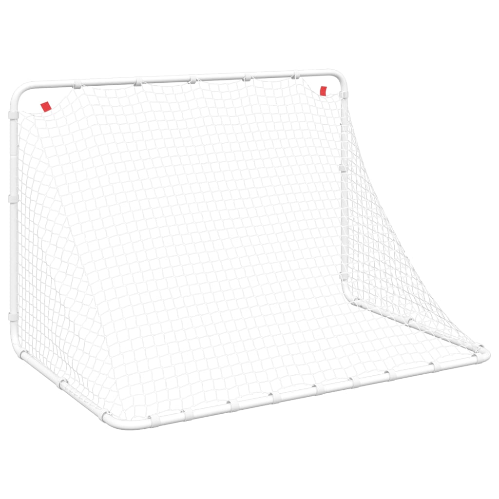 Nogometni gol Bijeli 122x81x81 cm Čelik