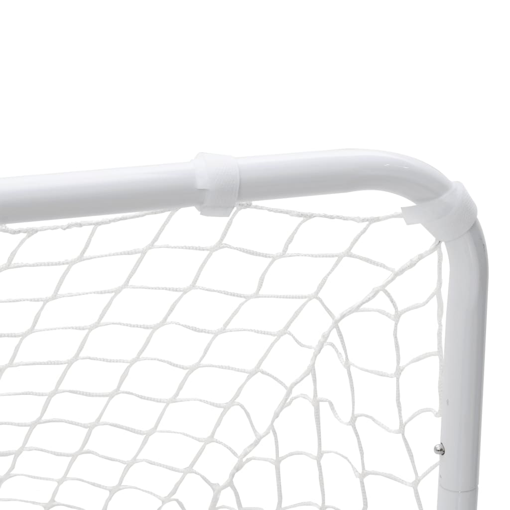 Nogometni gol Bijeli 122x81x81 cm Čelik