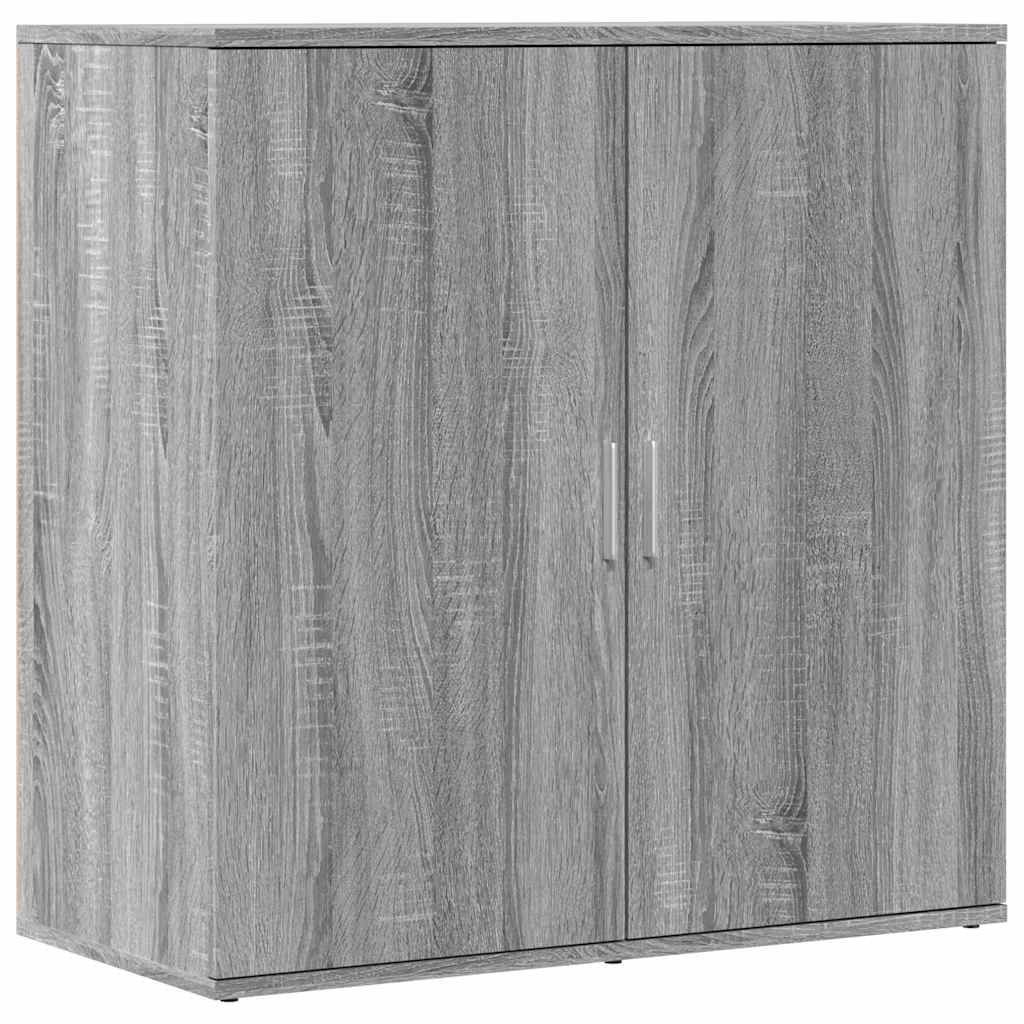 Komoda 2 kom boja hrasta sonome 79x38x80 cm konstruiranog drva Siva