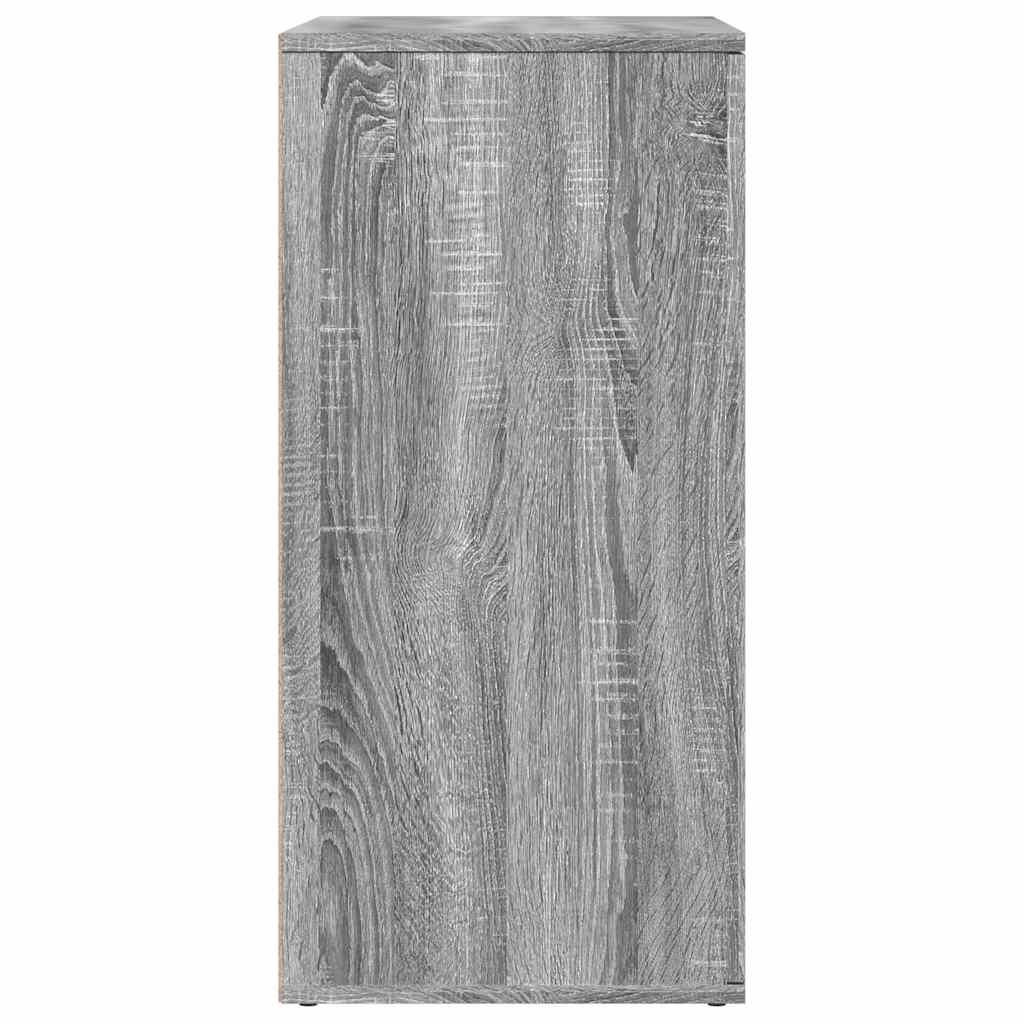 Komoda 2 kom boja hrasta sonome 79x38x80 cm konstruiranog drva Siva