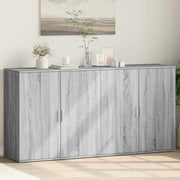 Komoda 2 kom boja hrasta sonome 79x38x80 cm konstruiranog drva Siva
