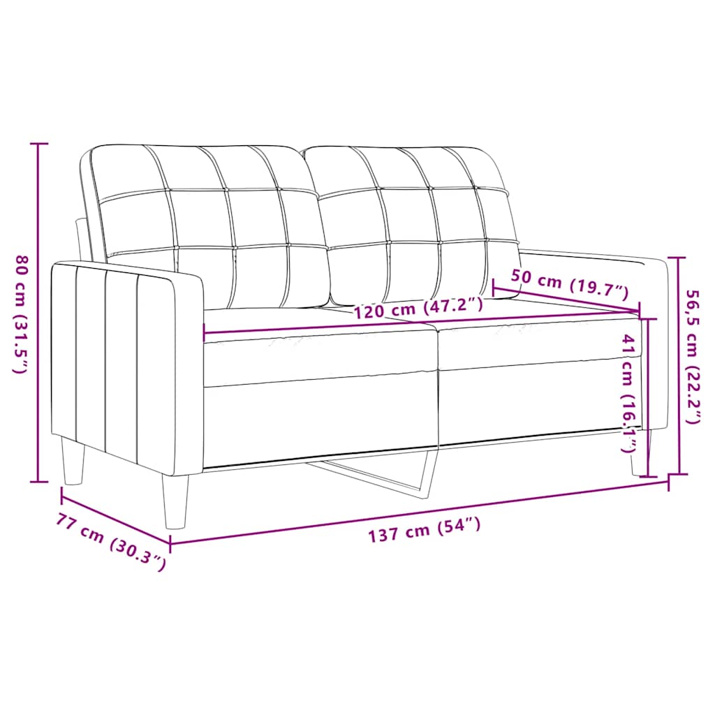 4-dijelni set sofa s jastucima krem baršunasti