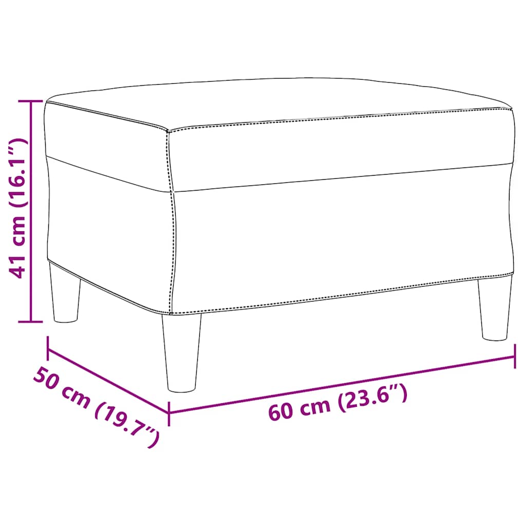 4-dijelni set sofa s jastucima krem baršunasti