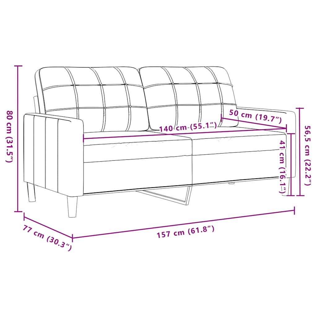 4-dijelni set sofa s jastucima krem baršunasti